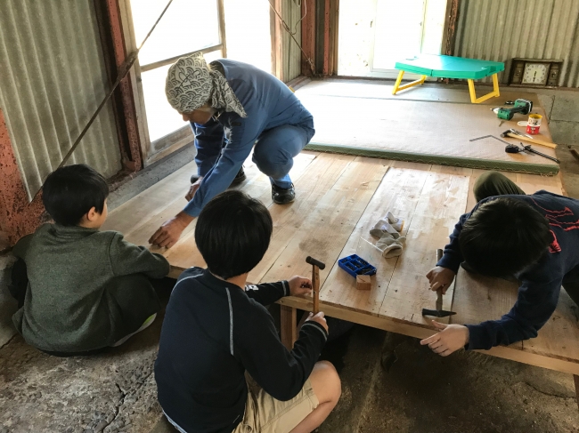 一級建築士さんをお招きしてのワークショップなどなど子どもの「やってみたい」がやりたいだけ出来る