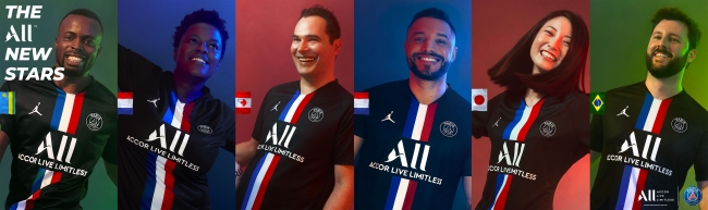 ALL X PSG 第4弾ユニフォームのキャンペーンスターに選ばれた6人