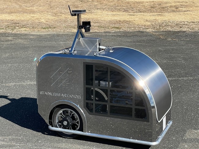 AT-RTK for docomoを搭載した無人車両