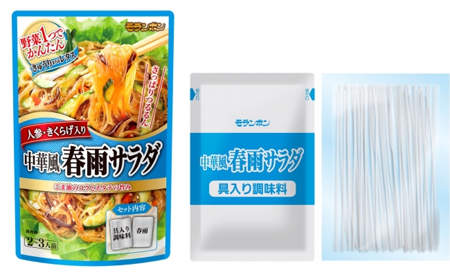 野菜1つでかんたん 春雨サラダ（セット内容：具入り調味料＋春雨）