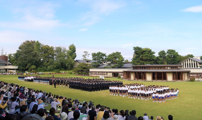 自由学園体操会　全校生徒による「入場行進」　2018年撮影