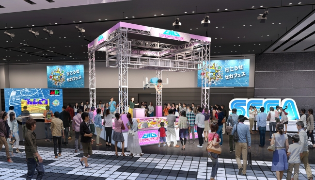 ▲1F の会場イメージ。中央が「BIG UFO CATCHER」