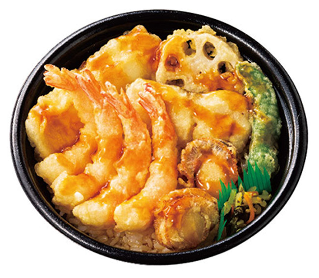 上・海鮮天丼 690円（税込）