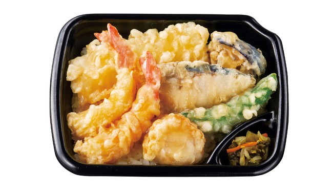 塩だれ海鮮天丼　560円（税込）