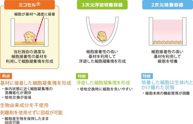 図１：ミコセルの特徴