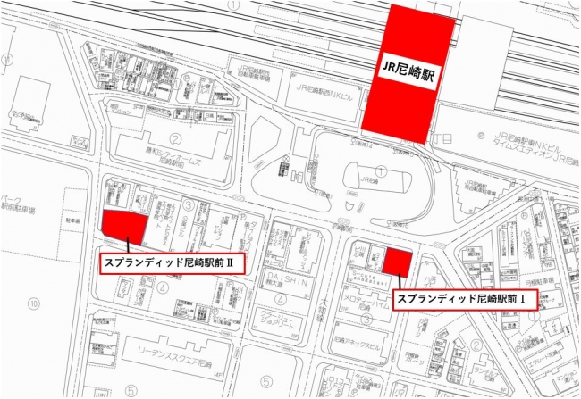 スプランディッド尼崎駅前Ⅰ・Ⅱ 予定地