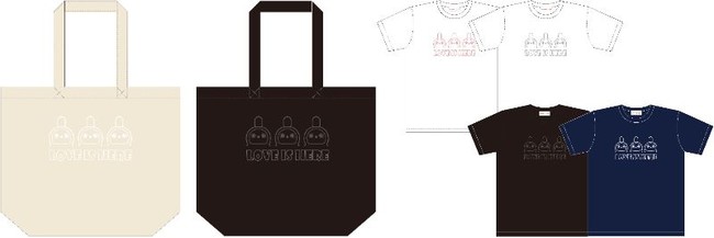 LOVOTカフェオリジナル トートバッグ／LOVOTカフェオリジナル Tシャツ (ヒト用・ユニセックス)