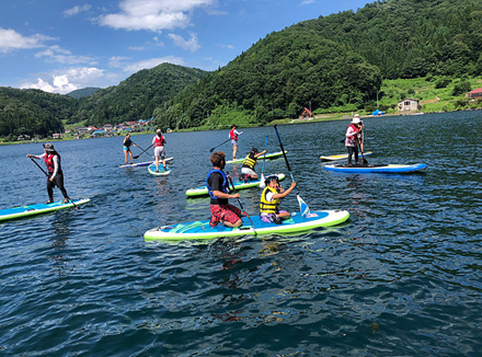 水遊び感覚で楽しめるSUP