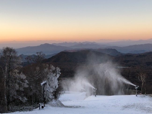 人工降雪作業（イメージ