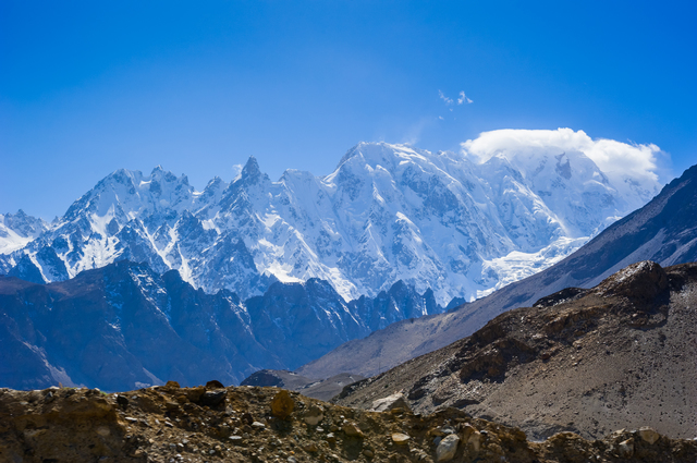 パキスタン北部の山岳地帯