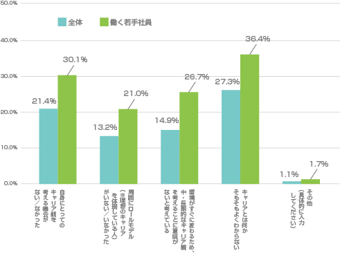 Q13.若手のキャリア観が固まっていない理由