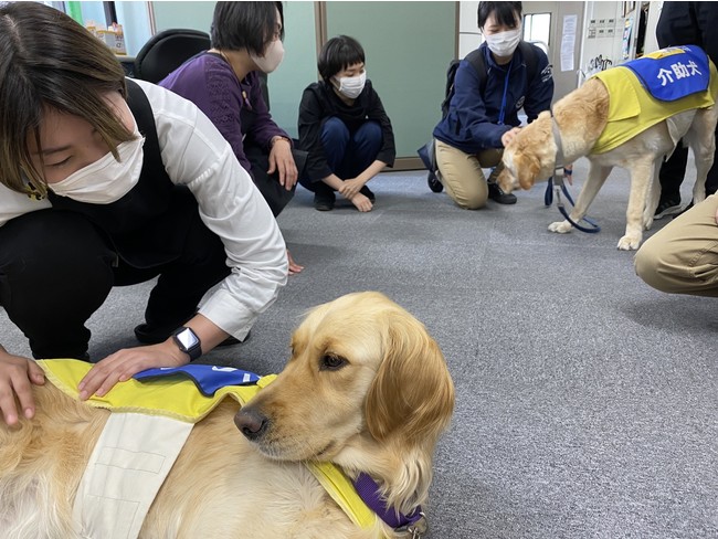 PR犬と社員の方々