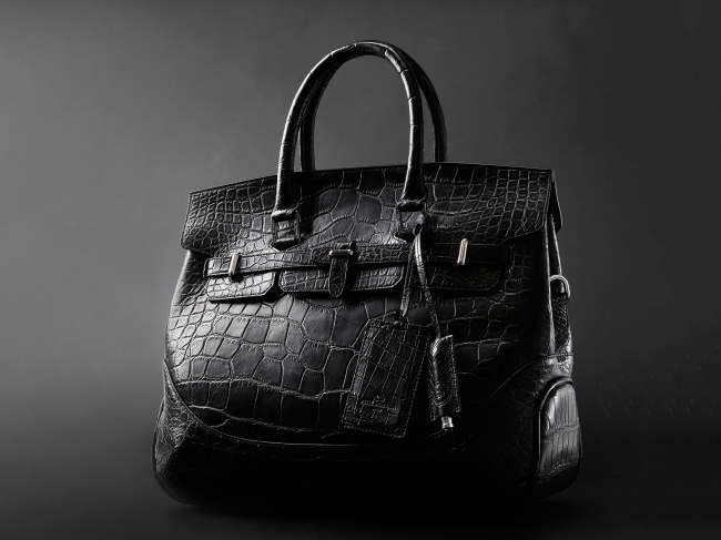 【PELLE MORBIDA】Crocodile Boston Bag