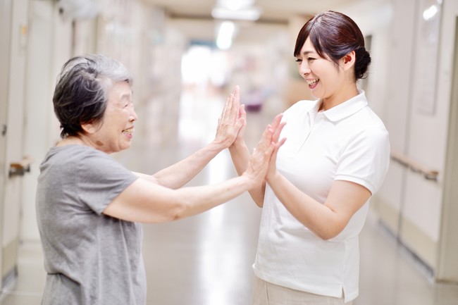 馴染みの看護師が来てくれる