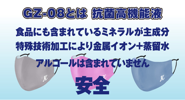 365回洗える抗菌マスク「365日マスク ウィルシュータ」 は、GZ-08加工が施された抗ウイルス綿100%が素材のガーゼマスク