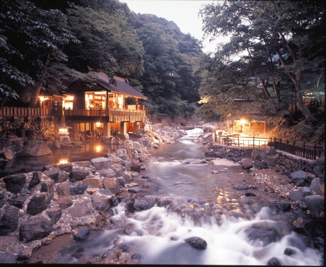 【汪泉閣】混浴露天風呂 子宝の湯 般若の湯