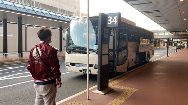 昨年度の空港出迎えの様子