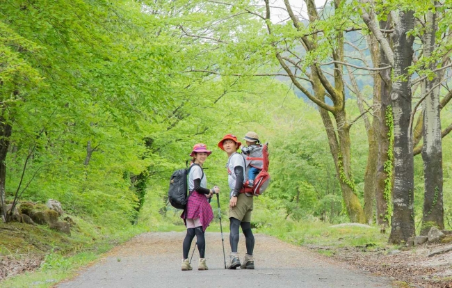 キャンプ場で登山届を出してから出発