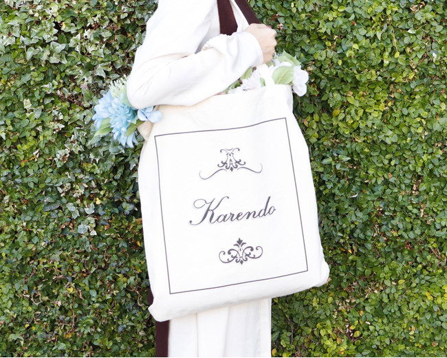 たくさん入る！Brand LOGO tote bag