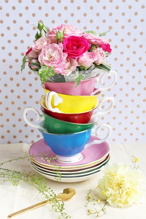 ギフトに人気の「お花」×「ティーカップ」＝『Teacup Bouquet』