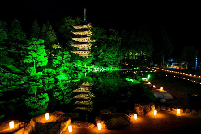 国宝　瑠璃光寺五重塔