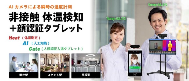 多人数測定サーマル検温カメラ「Heat AI Camera」：株式会社ガンズコーポレーション