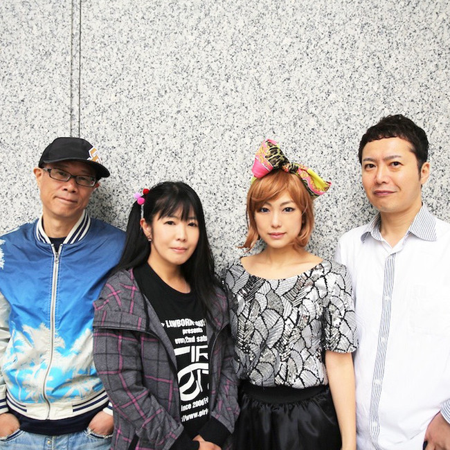 （L→R）hajirock、神無月ひろ、椿かおり、古澤彰