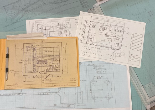 手書きの設計図面
