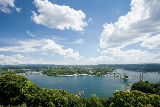 呼子湾を加部島から望む