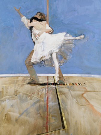 Pas de deux with floormarks