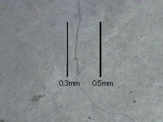 ひび割れ幅を比較計測