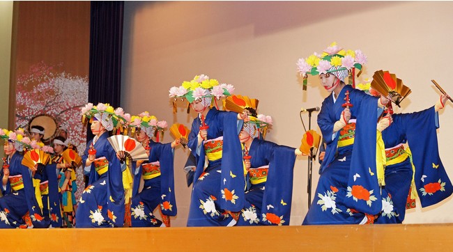 湯の里民俗芸能大会上演 (ホテル瑞鳳) 平成28年 (湯元の田植踊)