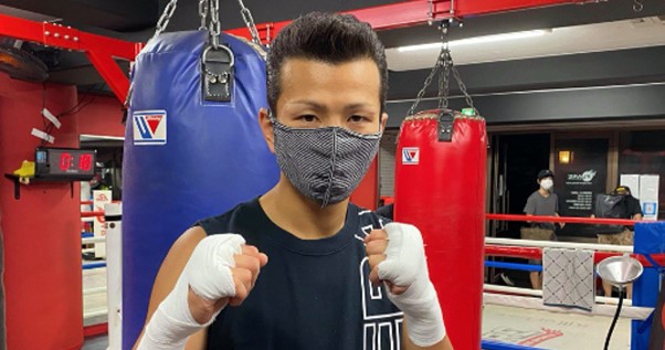 HOHTAI ATHLETE MASK着用時の和氣慎吾選手