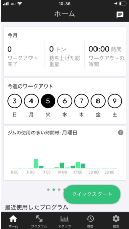 施設の混雑時間を表示