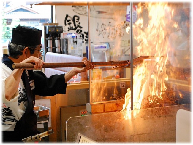 藁焼きショー