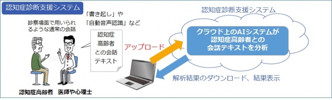 【認知症診断支援システムの概念図】