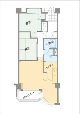 レギュラールーム(2LDK) 間取り図