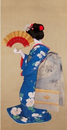 ©Ｙａｓｕｍａｓａ　Ｍｏｒｉｍｕｒａ　＜真似美絵（栖鳳先生のために）＞（55.0×28.3cm 和紙にインクジェットプリント限定5部2021年)