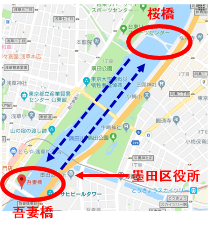 「ファスナーの船」運航図