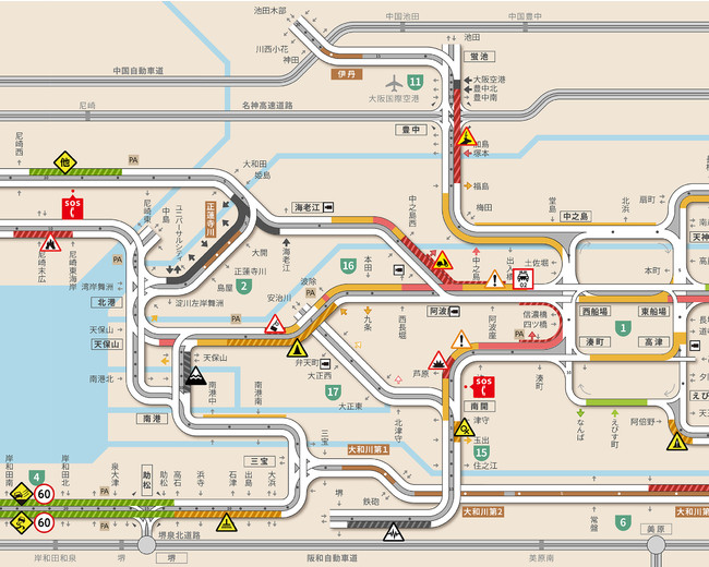 路線図グラフィック•ピクトグラム