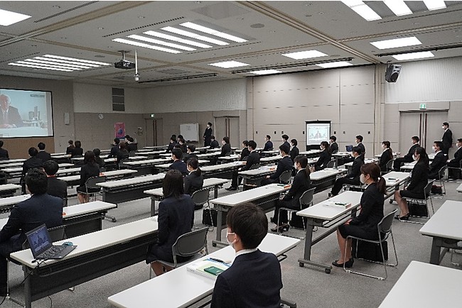 入社式の風景（東京会場）