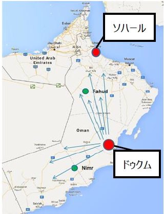 オマーン地図