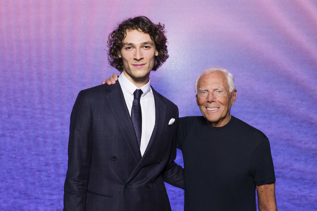 Hugo Marchand and Giorgio Armani_Ph SGP