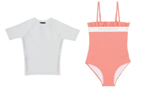 左 girl top 14,300円　右 girl swimwear 19,800円