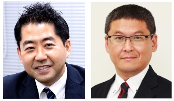 講師を務める頼藤貴志教授と神田秀幸教授（右）