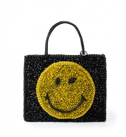 SMILEY(スマイリー） PB19SGJ0Z6 W25 cm x H20cm　¥45,000(税抜き) エナメルブラック×マスタードイエロー