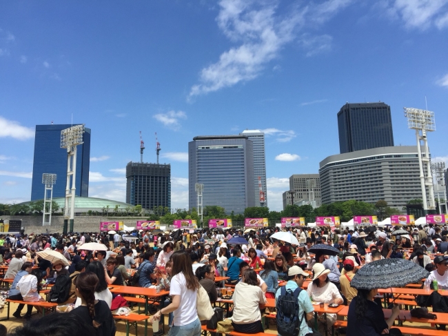 昨年開催時の様子（2017年GW大阪城公園）