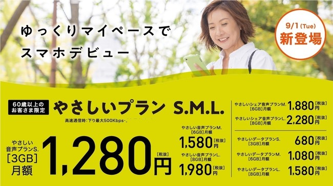 イオンモバイル「やさしいプランＳ.Ｍ.Ｌ.」