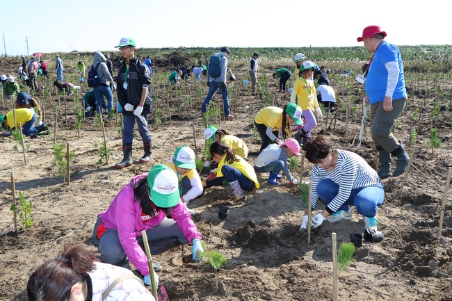 ２０１９年の千葉県九十九里浜植樹