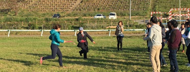 ミニ運動会には南相馬市・桜井市長も飛び入り参加